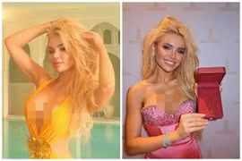 "Búp bê Bồ Đào Nha" Daryna Levytska mặc táo bạo