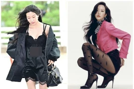 Moon Ga Young sắc vóc đẹp như tranh, gây ồn ào khi diện váy ngủ ra sân bay