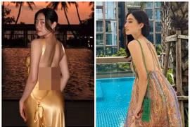 Hoa hậu Lương Thùy Linh chuộng đầm hở lưng, khoe đường cong nuột nà