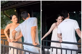 Hoa hậu Hương Giang khoe ảnh tình tứ bên 'người lạ'