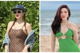 "Phú bà" Bảo Thy diện áo tắm khoe dáng gợi cảm 