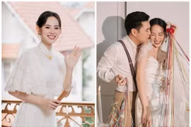 Người mẫu Hương Liên đẹp rạng ngời trong ngày trọng đại