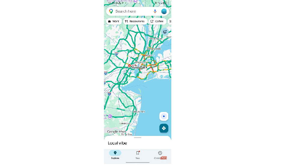 Google Maps cũng hỗ trợ nhiều cử chỉ điều hướng như thu phóng bằng một tay hoặc xoay bản đồ để quan sát lộ trình dễ dàng hơn khi lái xe.(Ảnh: MUO)