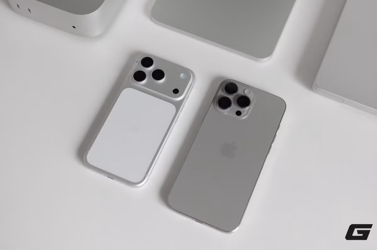 Điểm gây chú ý không chỉ là chip A19 Pro mà còn ở việc quay lại dùng nhôm.(Ảnh: Genk)