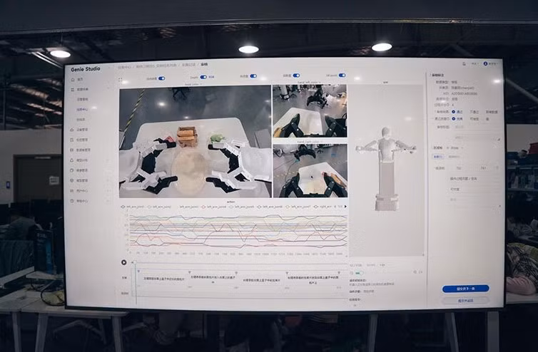 Chính những dữ liệu này giúp robot học cách tương tác với thế giới thực, thay vì chỉ hoạt động trong môi trường mô phỏng.