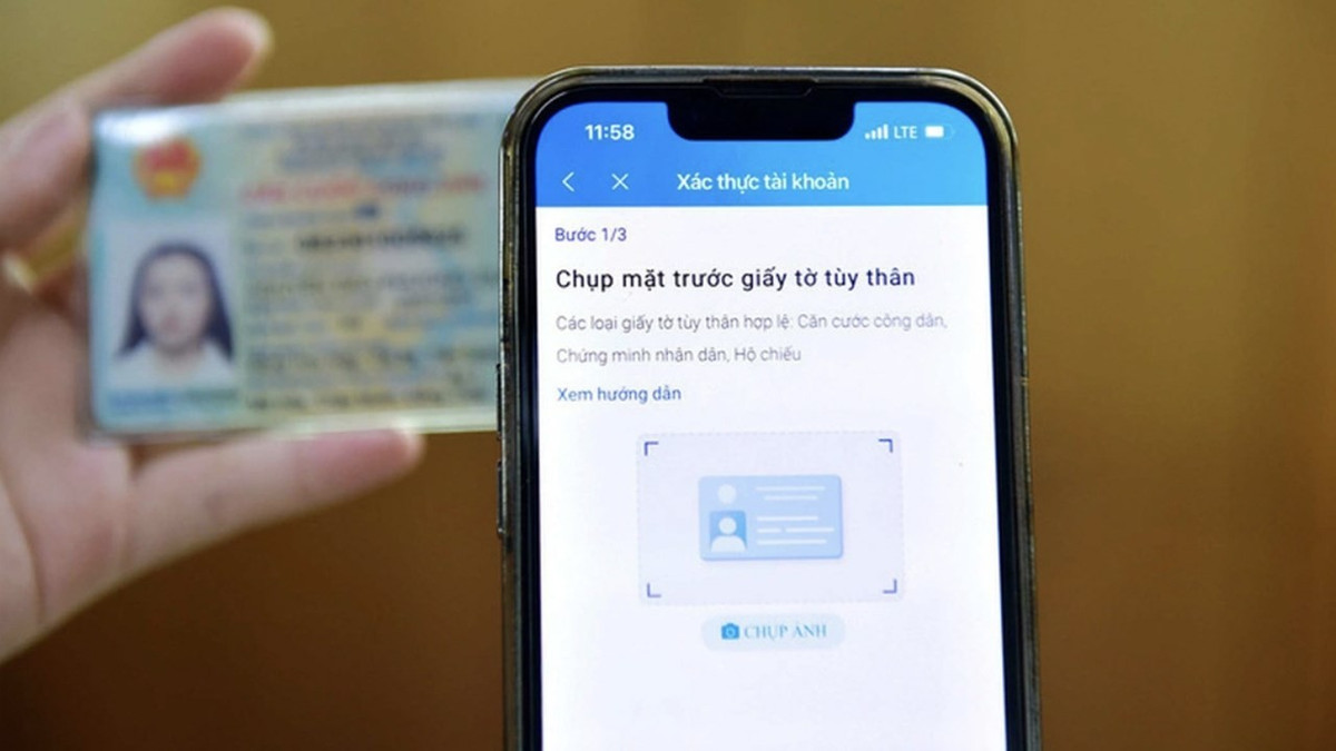 Lưu ý: tuyệt đối không dùng giấy tờ giả vì có thể khiến tài khoản bị khóa vĩnh viễn.