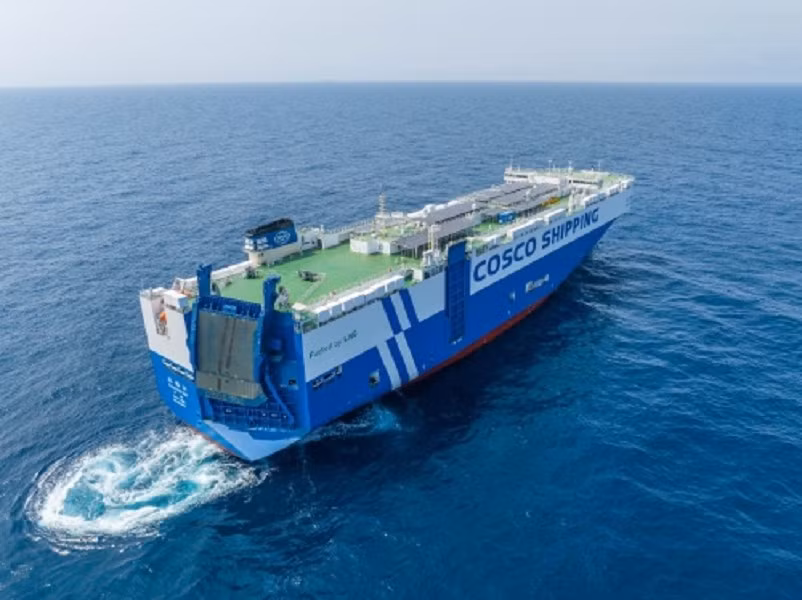 Với 20 tàu trong đội, COSCO đã xây dựng đội tàu chở ô tô quốc tế lớn nhất Trung Quốc, sẵn sàng dẫn đầu cuộc cách mạng vận tải biển xanh toàn cầu.