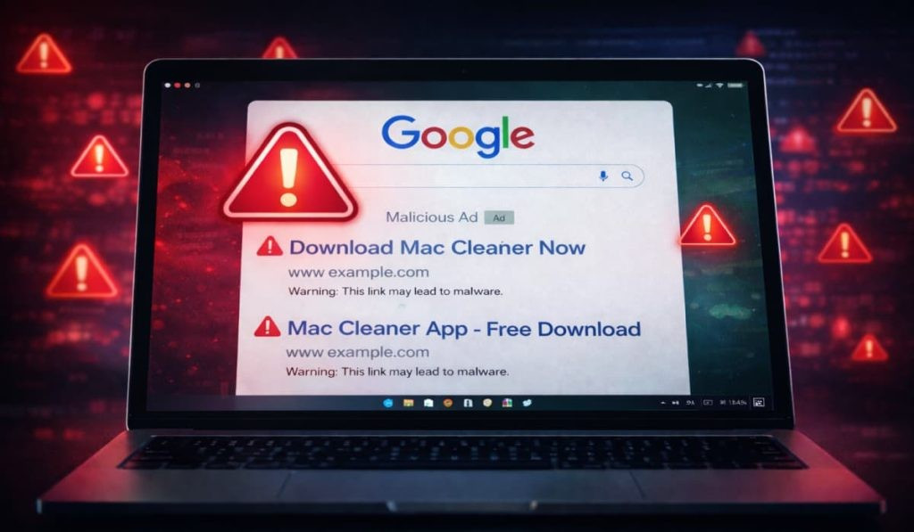 Chỉ cần tìm kiếm từ khóa “mac cleaner” trên Google, bạn có thể vô tình mở cửa cho tin tặc.