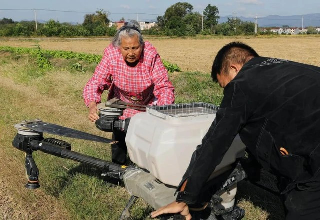 Nhờ nền tảng học vấn hiếm có ở nông thôn thời trẻ, bà Dai tiếp cận drone nhanh chóng và thành thạo chỉ sau thời gian ngắn học hỏi.