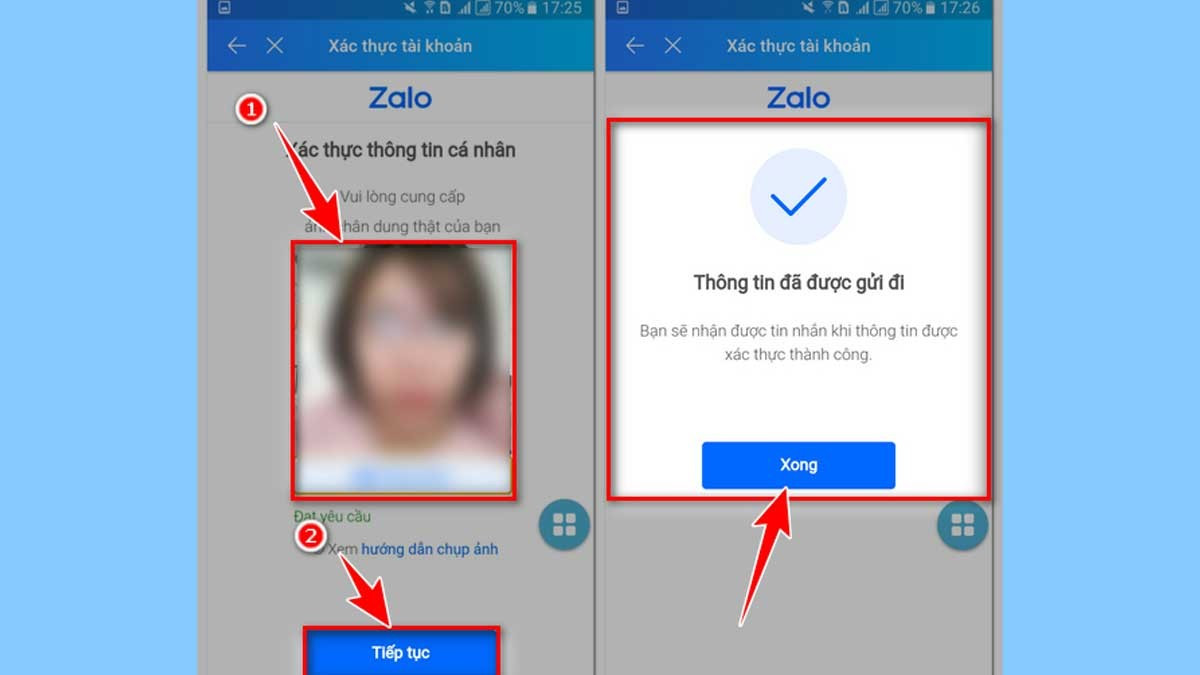 Các bước gồm chụp CCCD/CMND hai mặt, ảnh chân dung rõ nét và trùng khớp giấy tờ.