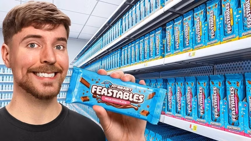 Feastables, thương hiệu socola và snack, đã mang lại doanh thu 250 triệu USD và lợi nhuận 20 triệu USD năm 2024.