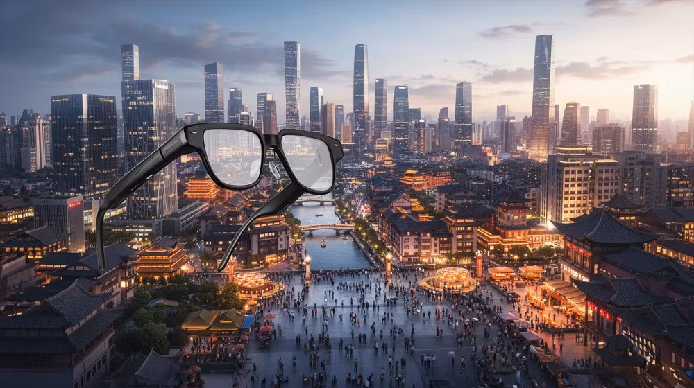 Kính còn hỗ trợ định hướng bằng AI, gọi thoại rảnh tay và âm thanh stereo, mang lại trải nghiệm công nghệ toàn diện.