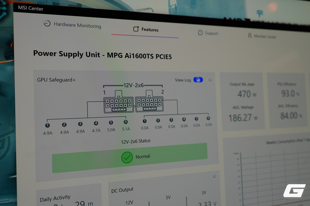 Dòng nguồn cao cấp MPG Ai1600TS và Ai1300TS đạt chuẩn Titanium, hỗ trợ chuẩn ATX 3.1 và giám sát điện năng theo thời gian thực qua USB-C.(Ảnh: Genk)