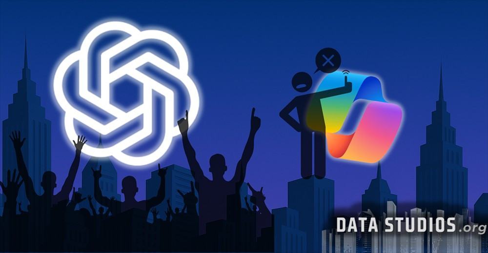 Copilot bị xem là kém hiệu năng hơn ChatGPT, khiến người dùng ít chú ý.