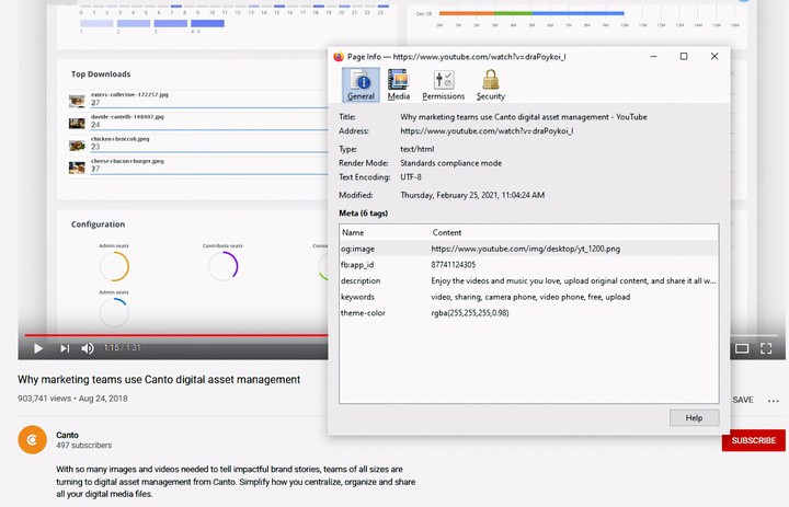 Người dùng có thể kiểm tra siêu dữ liệu (metadata) để biết video có nguồn gốc từ AI hay không. (Nguồn: Canto)