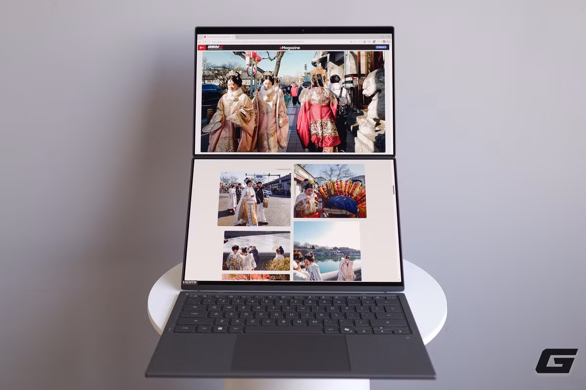 Zenbook Duo 2026 đánh dấu bước tiến lớn của Asus trong ý tưởng laptop hai màn hình, mang lại trải nghiệm thực tế hơn so với thế hệ 2024. (Genk)