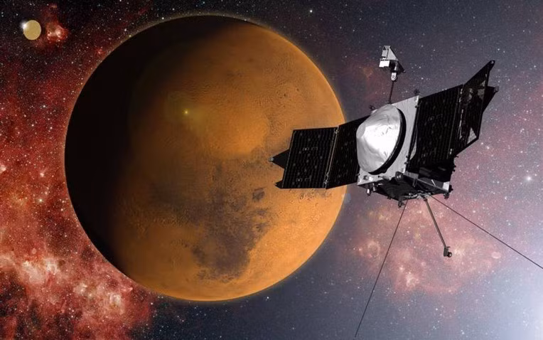 Tàu MAVEN vừa ghi nhận hiện tượng “phun trào khí quyển” mà giới khoa học nghi ngờ suốt hàng chục năm. (Ành: Thanh niên Việt)