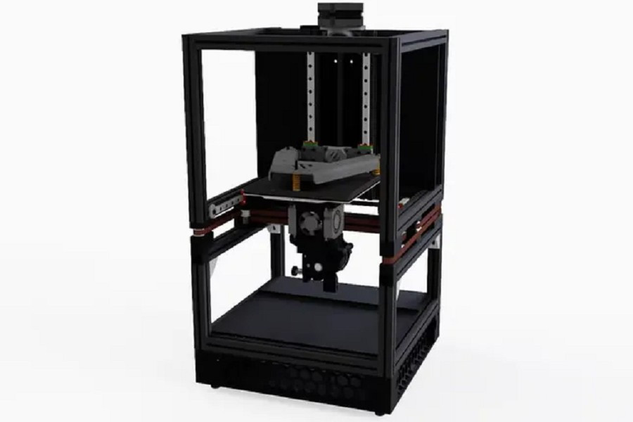 Thiết bị được tạo ra từ máy in mã nguồn mở Flex Printer giá chỉ khoảng 500 USD, rẻ hơn nhiều so với các hệ thống thương mại.(Ảnh: Đại học Edinburgh)