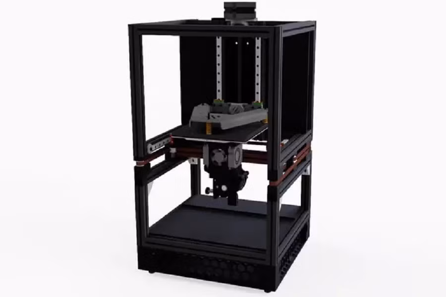 Thiết bị được tạo ra từ máy in mã nguồn mở Flex Printer giá chỉ khoảng 500 USD, rẻ hơn nhiều so với các hệ thống thương mại.(Ảnh: Đại học Edinburgh)