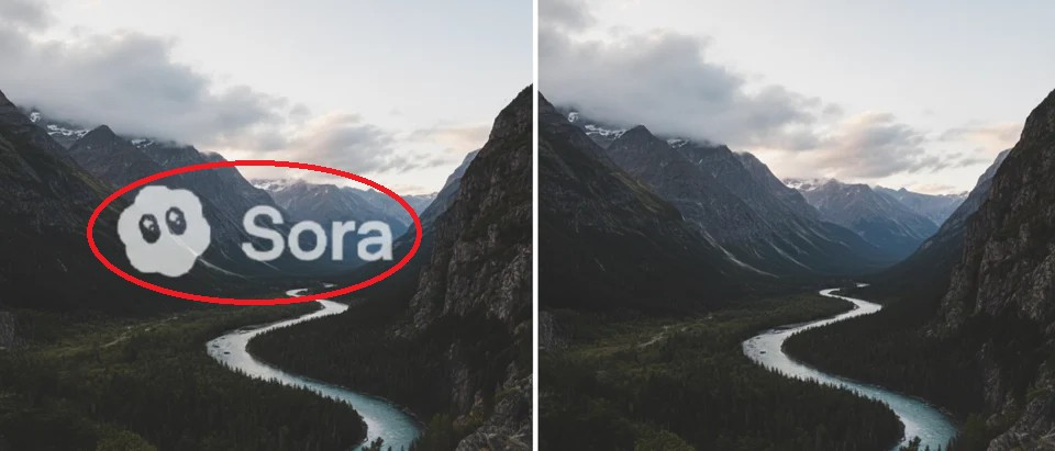 Mỗi video tạo trên Sora iOS đều có watermark di động, logo đám mây màu trắng, giúp người xem nhận biết nội dung do AI tạo ra.