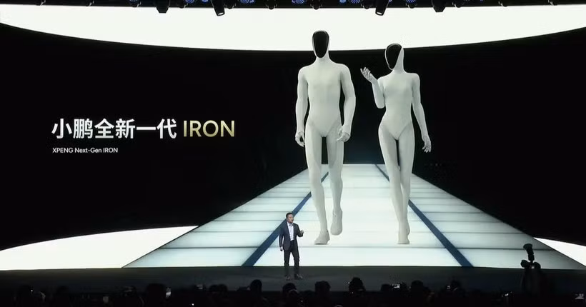 XPeng dự kiến sản xuất hàng loạt robot Iron vào năm 2026, mở ra kỷ nguyên robot giống người.