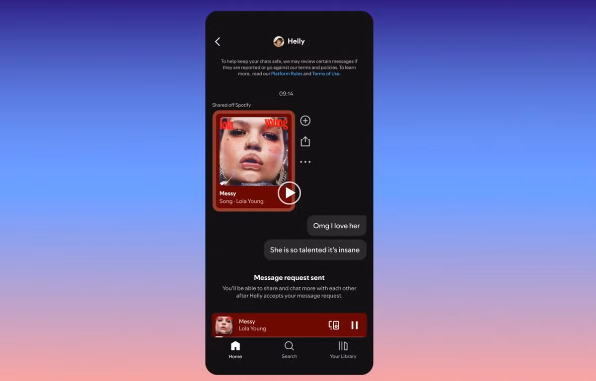 Messages chỉ hỗ trợ nhắn tin cá nhân, không có nhóm chat như Messenger hay WhatsApp.