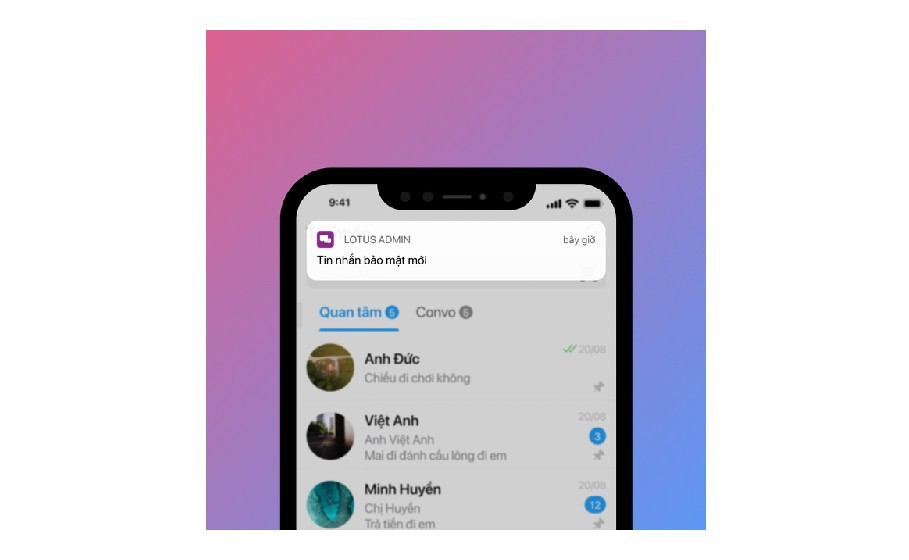 Ứng dụng được thiết kế phục vụ cả cá nhân lẫn công việc với các tính năng như ghim nội dung quan trọng, AI nhắc lịch và ghi âm cuộc gọi.