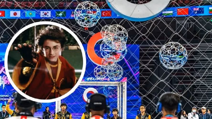 Đây là giải đấu bóng đá drone lớn nhất lịch sử, được ví như “Quidditch” đời thực.