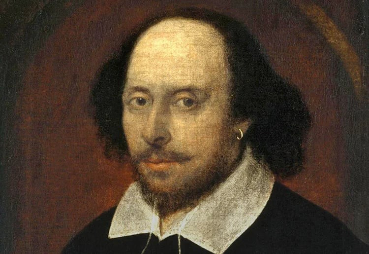 Một trong hai bức chân dung duy nhất được biết đến của William Shakespeare, được cho là của John Taylor. Nguồn ảnh: John Taylor, Phòng trưng bày chân dung quốc gia