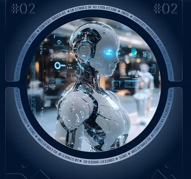 Cấp độ 2 là AI dựa trên ngữ cảnh, ví dụ như Siri, Google Assistant nhờ dữ liệu tương tác và vị trí để tùy biến câu trả lời thời gian thực.