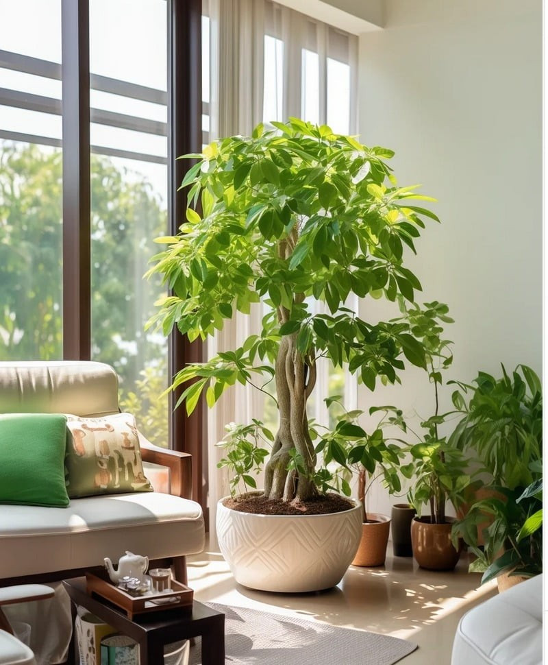 Loài cây này không chỉ thanh lọc mạnh không khí mà còn hấp thụ được nhiều loại khí độc, tạo môi trường trong lành, dễ chịu và điều hòa độ ẩm hiệu quả.