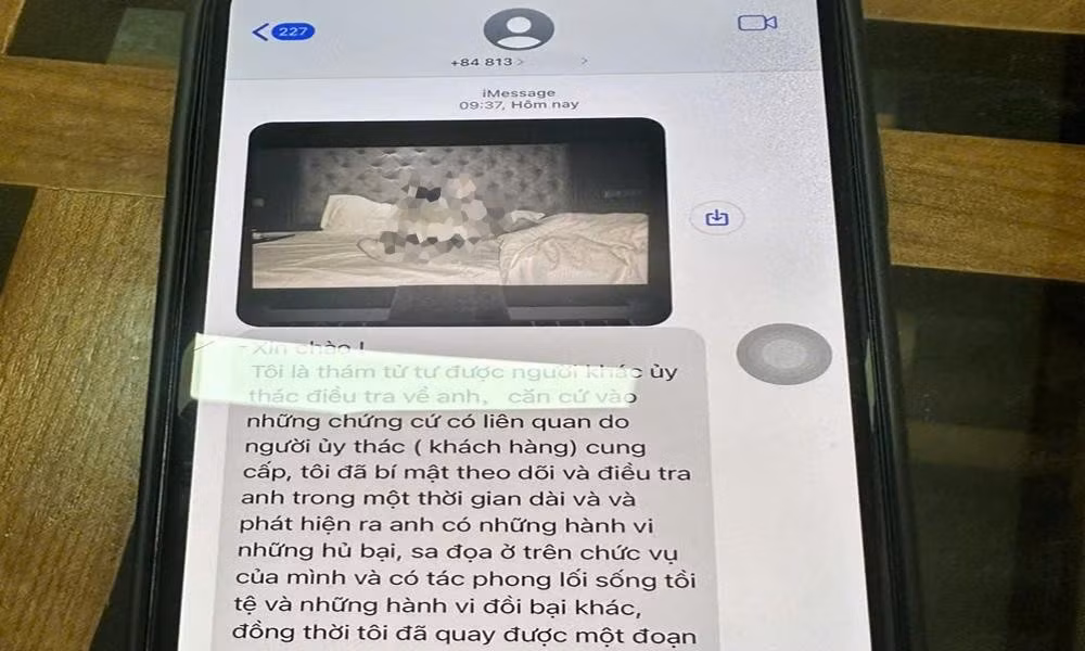 Kẻ gian cắt ghép ảnh nạn nhân vào video nhạy cảm bằng AI, rồi đe dọa tống tiền nếu không chuyển khoản.