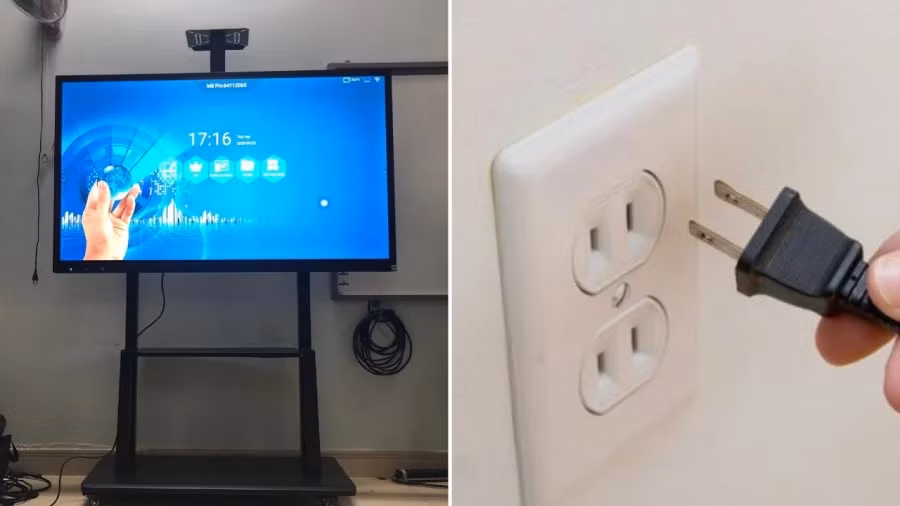 Tivi và tủ lạnh nên được rút phích nếu bạn đi xa nhiều ngày để tránh chập cháy do sự cố điện.