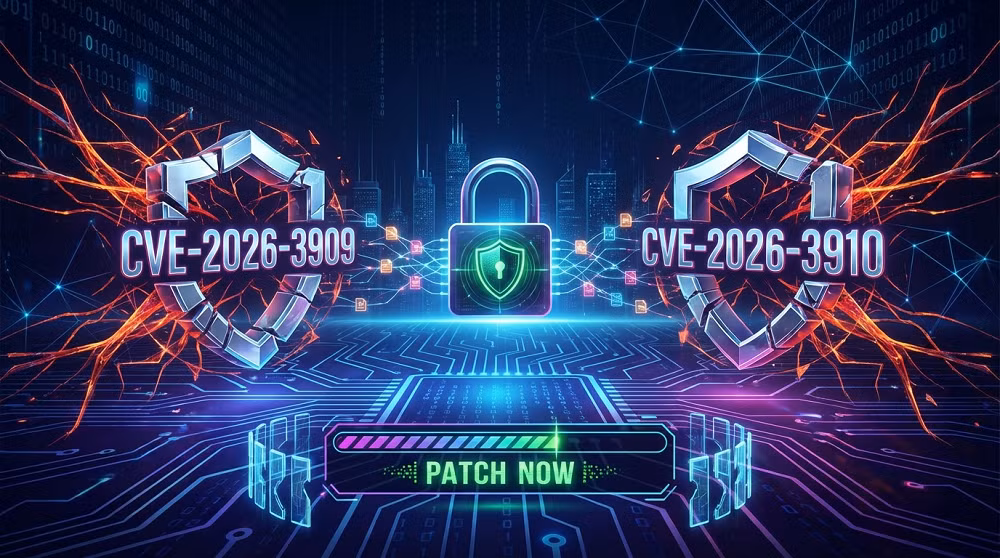 Hai lỗ hổng này mang mã CVE-2026-3909 và CVE-2026-3910, được đánh giá có mức độ nguy hiểm cao theo hệ thống CVSS.