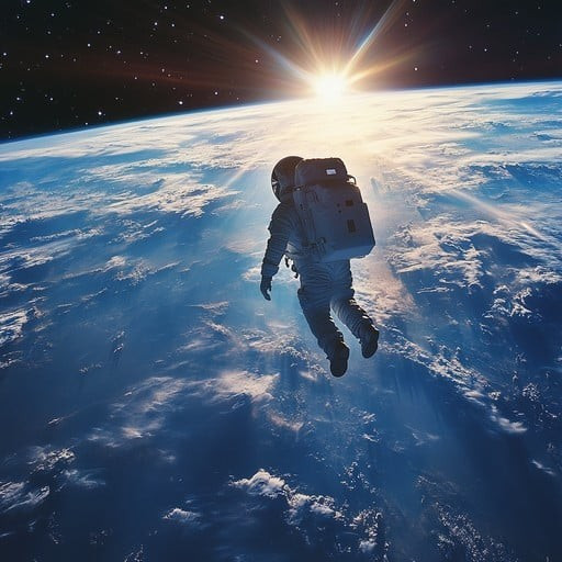 Có lẽ chính vì bị lay động quá mức bởi vẻ đẹp lẫn nỗi sợ hãi đó, họ chọn cách im lặng, mang theo bí mật không gian khi trở lại Trái đất.(Ảnh: StockCake)