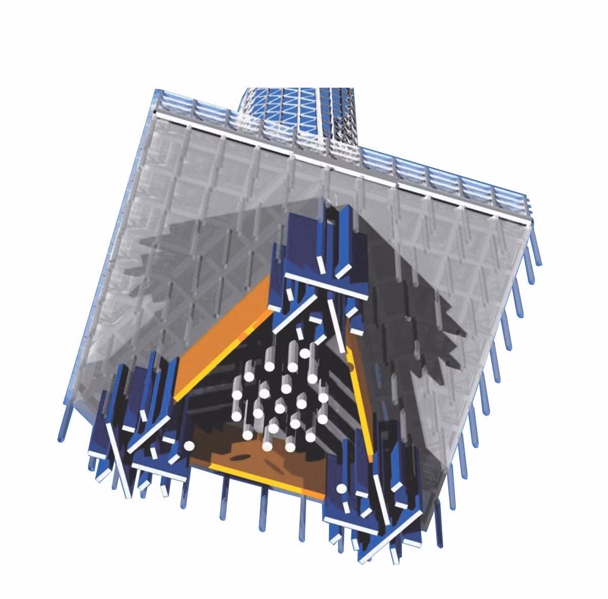 Tòa nhà được xây trên các vòng bi, cao su giảm chấn hoặc bộ hấp thu năng lượng để triệt tiêu rung lắc.(Ảnh: tokyoupdates)