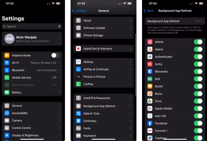 Người dùng có thể vào Cài đặt > Pin để kiểm tra ứng dụng nào gây hao pin và tắt bớt hoạt động nền.
