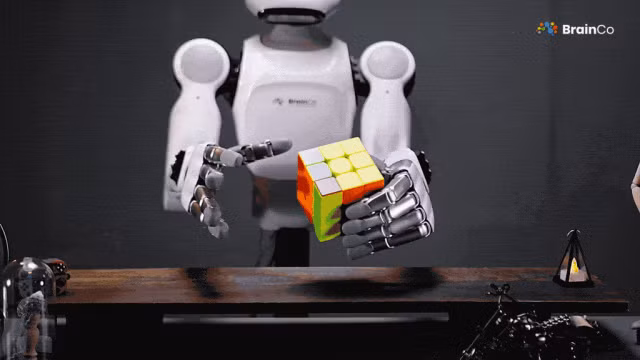 Thiết bị nhanh chóng gây sốt khi có thể thực hiện các thao tác phức tạp như cắt giấy, xoay rubik hay điều khiển vật thể nhỏ với độ chính xác cao.