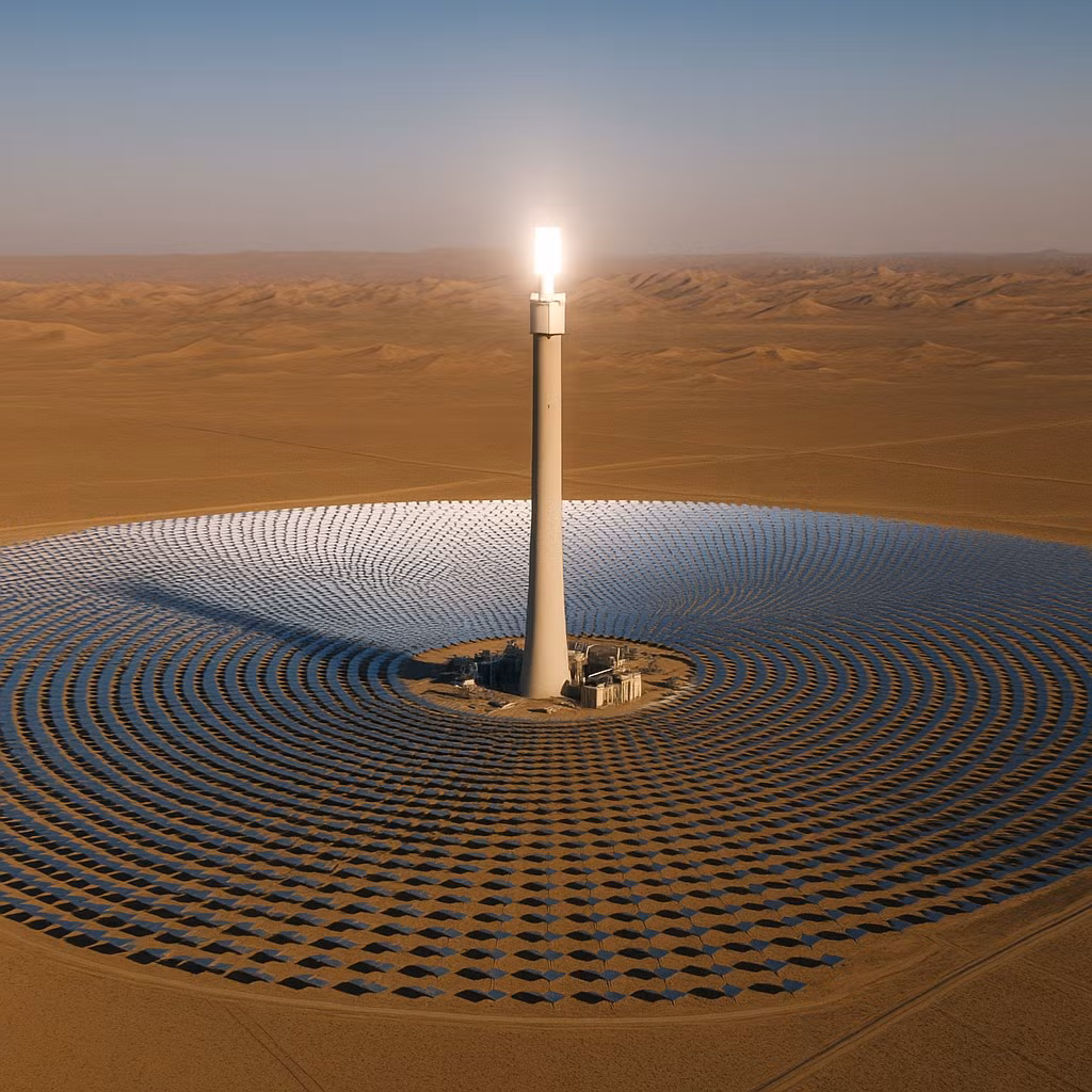  Nhiệt được lưu trữ tới 15 tiếng trong các bể cách nhiệt, giúp nhà máy vận hành liên tục ngay cả khi trời tối.(Ảnh: markettimes)