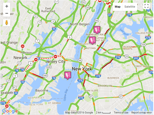 Dữ liệu này được Google tổng hợp từ hàng triệu smartphone và hệ thống cảm biến giao thông để phát hiện điểm ùn tắc bất thường.