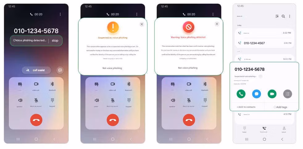 Samsung vừa giới thiệu tính năng “Voice Phishing Suspected Call Alert” trên One UI 8.