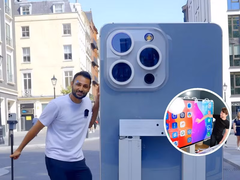 Dù ngoại hình khổng lồ, "chiếc điện thoại" này có thể hoạt động mượt mà như một smartphone thực thụ.