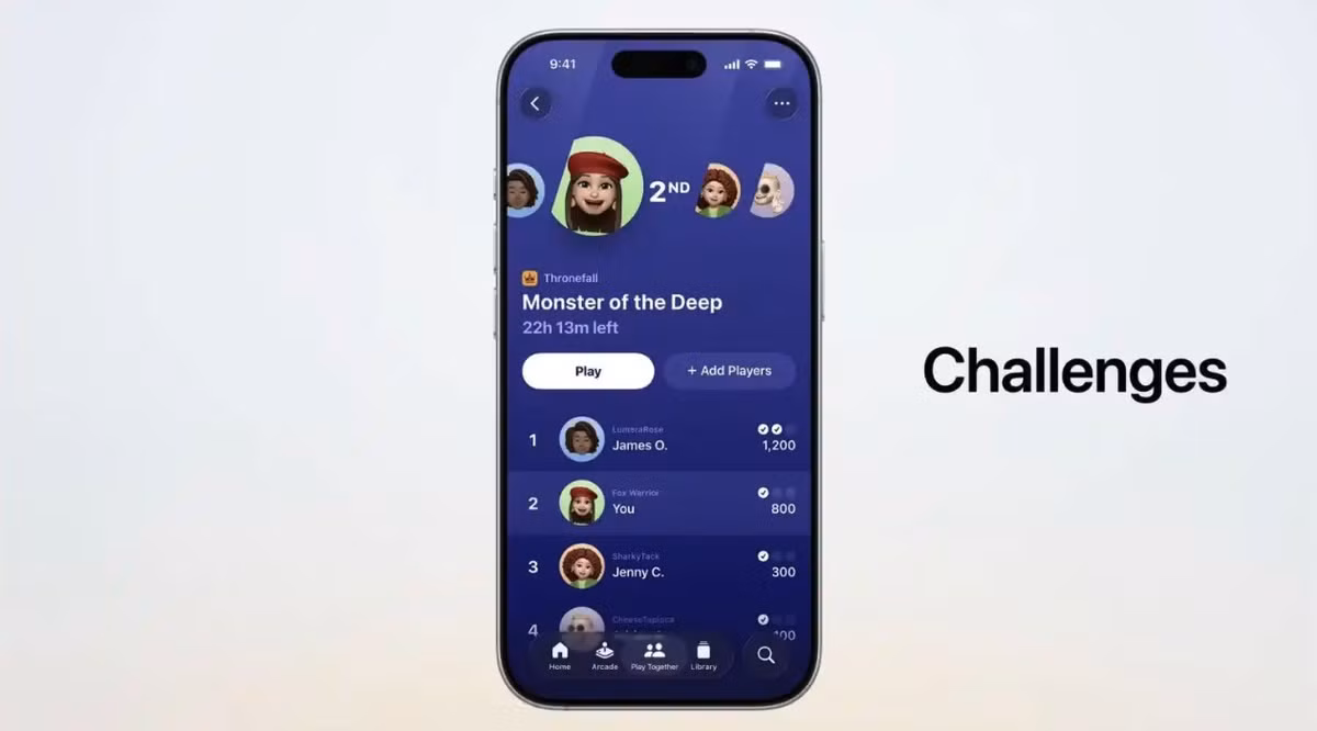 Game thủ có thể thách đấu bạn bè với các nhiệm vụ cụ thể, kể cả trong game offline, mang tính kết nối cao hơn.
