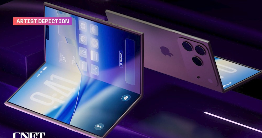 Tâm điểm chú ý là iPhone màn hình gập đầu tiên, dự kiến có giá lên tới 2.400 USD và trở thành smartphone gập đắt nhất thị trường. (Nguồn: CNET)
