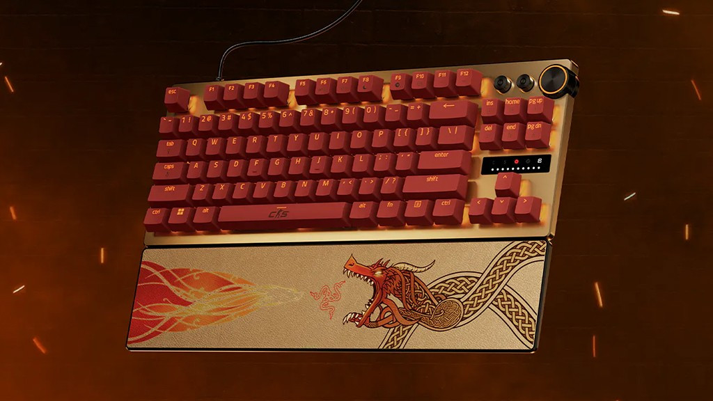 Bàn phím Huntsman V3 Pro TKL hỗ trợ Rapid Trigger, switch quang học Gen-2 và tùy chỉnh điểm kích hoạt.