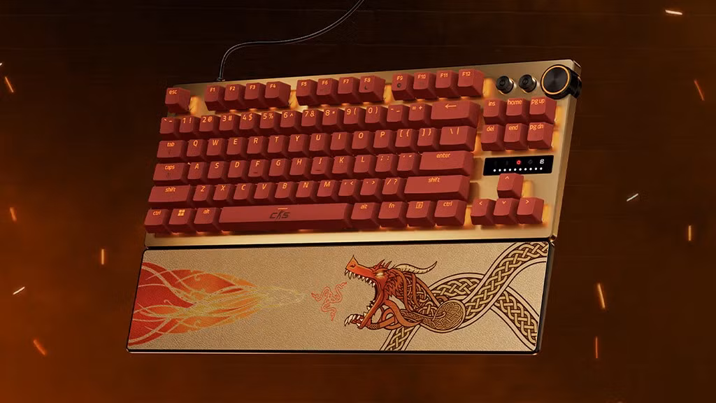 Bàn phím Huntsman V3 Pro TKL hỗ trợ Rapid Trigger, switch quang học Gen-2 và tùy chỉnh điểm kích hoạt.