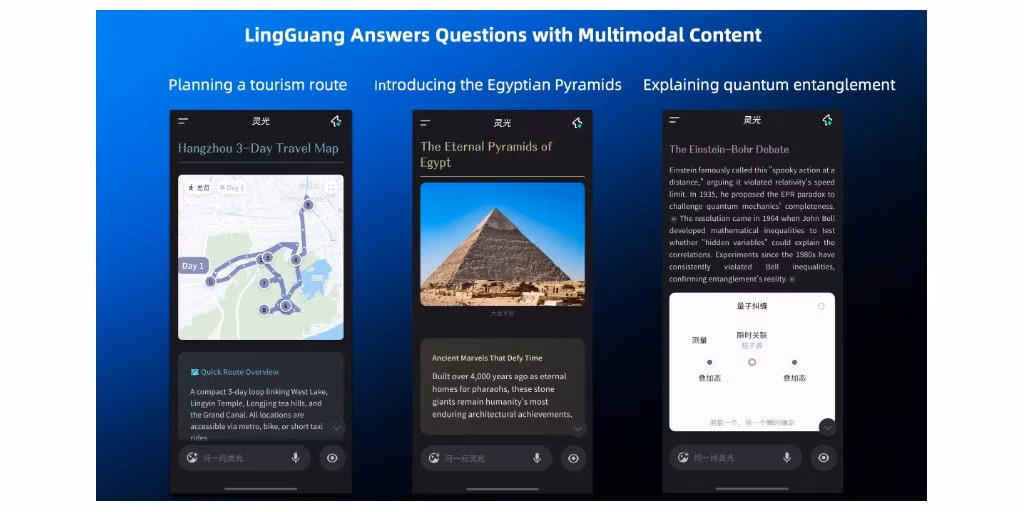 Ant Group kỳ vọng LingGuang sẽ trở thành nền tảng AI cạnh Alipay, phục vụ hơn 1 tỷ người dùng.