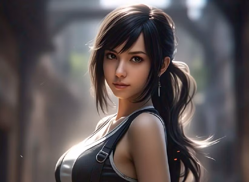 3. Tifa Lockhart mang vẻ đẹp khỏe khoắn và trái tim ấm áp, là hình mẫu “crush quốc dân” của bao game thủ.