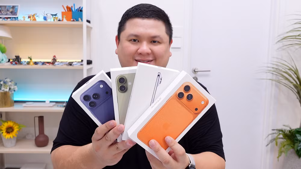 Duy Luân lại đặt thiết kế lên cao, chọn iPhone Air vì cảm giác cầm sang trọng và nhẹ nhàng, dù camera góc rộng bị hạn chế.