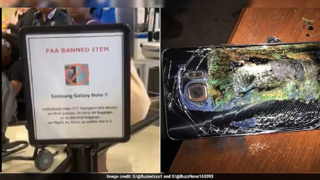 Một đoạn video trên TikTok ghi lại tấm biển cấm Galaxy Note 7 tại sân bay Mỹ bất ngờ gây sốt cộng đồng mạng.